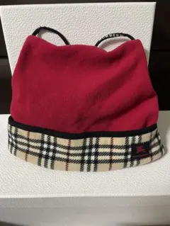 バーバリー　フリース　帽子　美品　BURBERRY