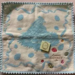 LADURÉE 水色ドット柄タオルハンカチのサムネイル
