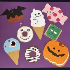【壁面飾り】【吊るし飾り】ハロウィン　お菓子