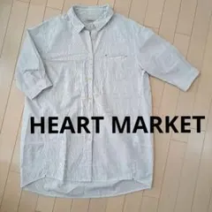 HEART MARKET ストライプ柄五分袖シャツ