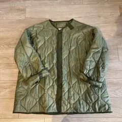 カーキ　キルティングライナー