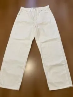 UNIQLO バギージーンズ 31(78.5cm) 股下74cm オフホワイト