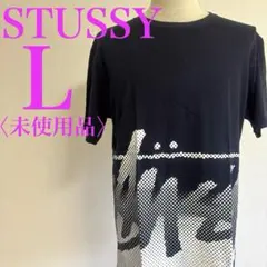ステューシー　ドット柄　デカロゴ　Tシャツ　未使用品　Lサイズのサムネイル