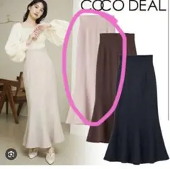 Cocodeal ココディール　ツイルハイウエストマーメイドスカートのサムネイル