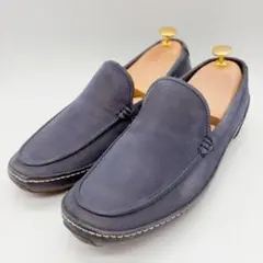 【美品】COLE HAAN コールハーン 24.5 スリッポン ネイビー