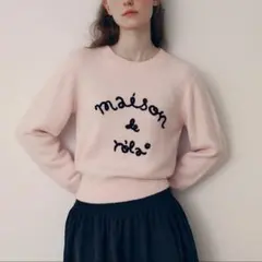 Rolarola MAISON DE ROLY ロゴニットセーター ピンク