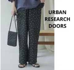 URBAN RESEARCH DOORS リネンドットイージーパンツ