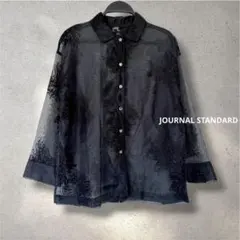 JOURNAL STANDARD シアーレースビッグシャツ ブラック 完売品のサムネイル