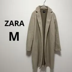 ZARA ザラ コート アウター ロング 薄手 羽織り 前開き レディース M