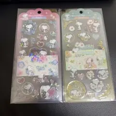ドロップジュエリーシール ピーナッツ スヌーピー　2点セット