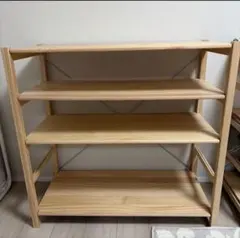 無印良品　パイン材ユニットシェルフ　幅８６ｘ奥行３９．５ｃｍ　棚板4枚