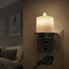 デコレーション ナイトライト 2個パック LED 自動センサー付き 調光機能付き