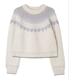 Herlipto Heart Fair Isle Knit Pullover