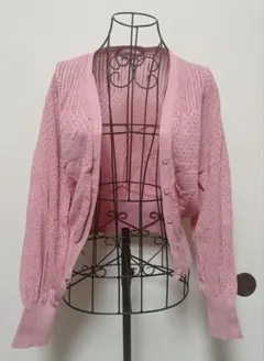 Maison de FLEUR メゾンドフルール コットン メッシュカーディガンのサムネイル