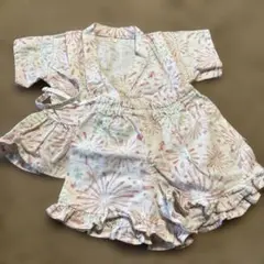 après les cours 花火模様 甚平 80