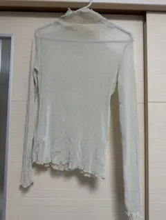 シアー長袖トップス