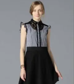 loveless ラブレス　ギンガムチェックレースワンピース