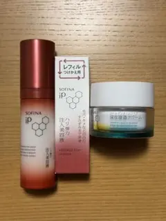 SOFINA iP ハリ弾力注入美容液レフィル & 深夜浸透クリームセット