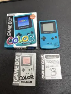 ゲームボーイカラー　ブルー　本体　箱説付き　動作ok ソフトまとめ売り