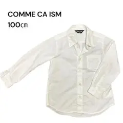 COMME CA ISM コムサイズム 100㎝ 白シャツ フォーマル ロゴ刺繍