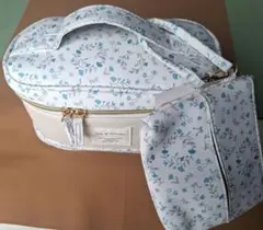 花柄バニティポーチとミニポーチセット　２点セット