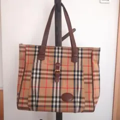 値下❗【希少】BURBERRY バーバリー 旧ロゴ トートバッグ シャドーホースのサムネイル