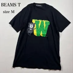 美品 BEAMS T ワンダフルデザインワークス コラボ Tシャツ M ブラック