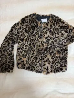 Bershka ヒョウ柄ファーコート Mサイズ