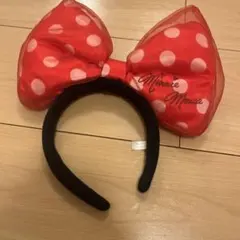 ディズニー　カチューシャ　ミニー　リボン　美品　ディズニーランド　ディズニーシー