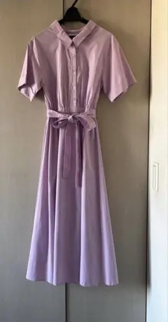 ワールド　イッツデモ　ITS'DEMO 半袖ワンピース　ラベンダーピンク　M