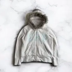プロフ必須❗️old gap ジップパーカー　ファー付き平成ギャルy2k 00’s