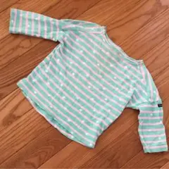 デニム&ダンガリー ドルマンスリーブ ロンT 90 ボーダー ドット