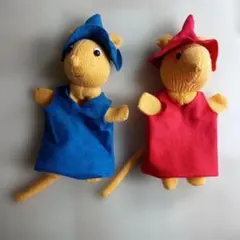 ぐりとぐら」のキャラクター人形 2体セット 赤と青の帽子 - メルカリ