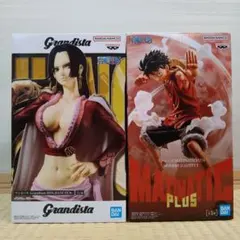 ワンピース　フィギュア　ルフィ　ハンコック ２個セット