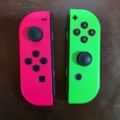 ジャンク品 Nintendo Switch ジョイコン ピンクとグリーン