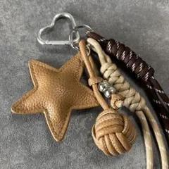 じゃらじゃらキーホルダー♥️ バッグチャーム 韓国 y2k キャメル バレンタイン