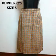 Burberrys 　バーバリー　ノバチェック柄　ベージュ　巻きスカート　S