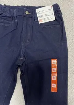 ユニクロ　ヒートテック　ウルトラストレッチスリムフィットパンツ　ブルー　160㎝