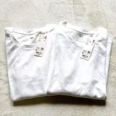 【新品】UNIQLO ユニクロ スムースストレッチコットン 長袖 Tシャツ 2枚