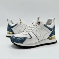 ルイヴィトン ランアウェイ ライン スニーカー モノグラムデニム ローカット