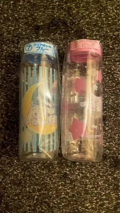 シナモンロール⑦⑧ クリアボトル（ブルー＆ピンク）