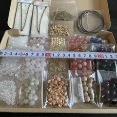 天然石 穴あき まとめ売り(3)チェーン2本 ネックレス3本 ロンデル Tピン