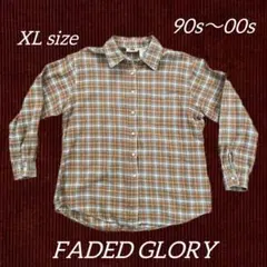 古着 90s〜00s FADED GLORY チェックシャツ ネルシャツのサムネイル