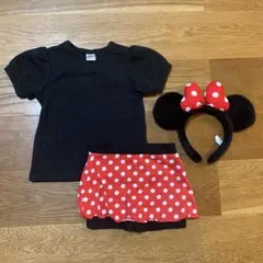 ミニー　全身コーディネート　90 キッズ　カチューシャ　ディズニー　シー　ランド