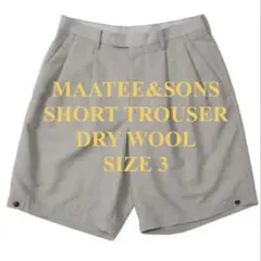 MAATEE&SONS Short Trouser 強撚R,LI,PE - メルカリ