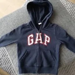 GAP ネイビー ジップアップパーカー 3歳用　90-100センチ