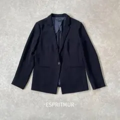 ESPRITMUR/テーラードジャケット/11/L/ネイビー/オフィス/綺麗め