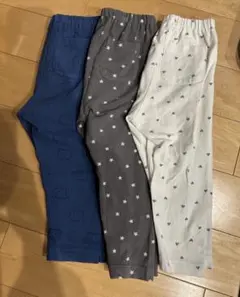 ユニクロ　ベビーレギンス10分丈　90センチ3枚セット