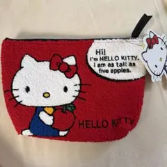 新品未使用　ハローキティ サガラ　ポーチ 赤
