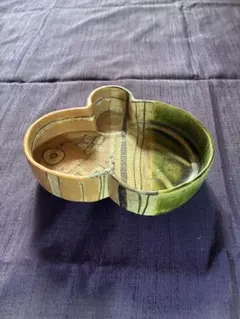 美品・未使用】益子焼 高内秀剛 鉄砂赤絵四方皿（角皿・盛皿）裏印あり